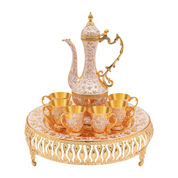 Kaffeetassen- und Teekannen-Set, Teeservice-Set, Teeservice-Set für die Teetisch-Dekoration