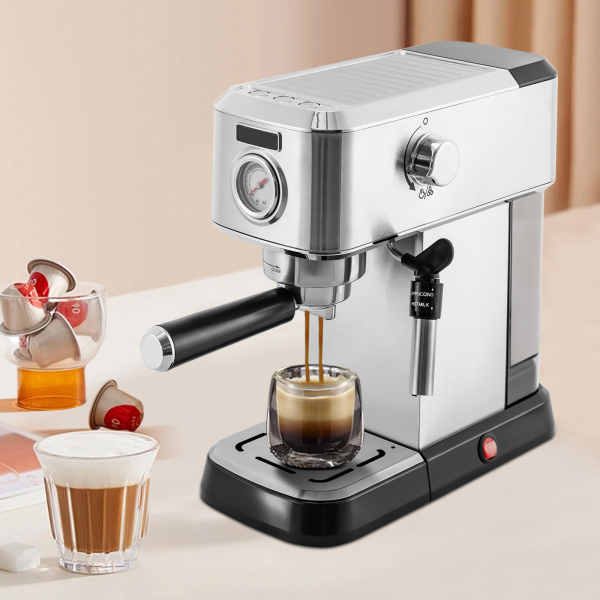 Verbesserte 15 Bar Milchaufschäumer Espressomaschine mit Milchaufschäumer
