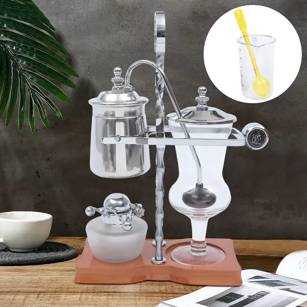 Siphon Kaffeemaschine Retro Stil Vakuum Kaffeebereiter Glas Siphon Topf Percolators