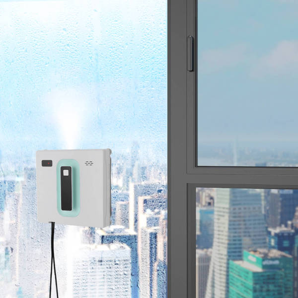 Automatischer Fenstersauger, Fensterputzroboter, Fensterreinigungsmaschine, Weiß + Grün Automatischer Fenstersauger, Fensterputzroboter, Fensterreinigungsmaschine, Weiß + Grün