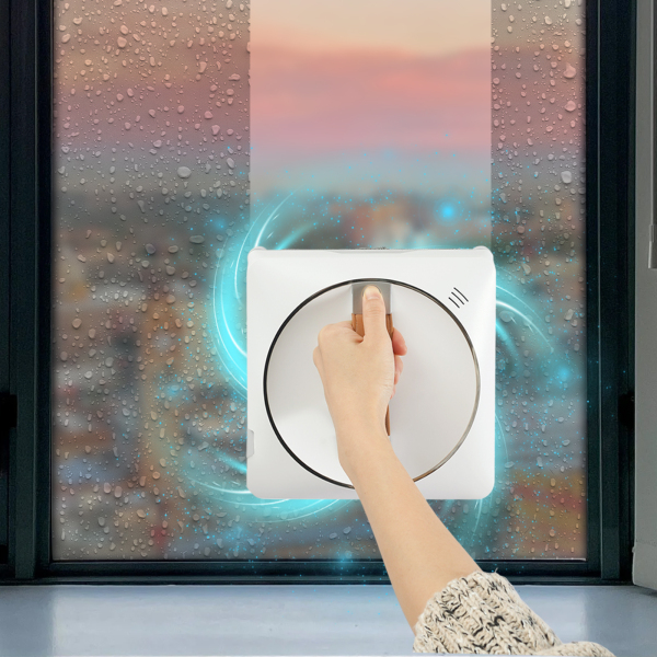 Fensterputzroboter, Smarter Glasreinigungsroboter, Ferngesteuerter Fensterputzroboter – Doppelter Wasserstrahl, Weiß Fensterputzroboter, Smarter Glasreinigungsroboter, Ferngesteuerter Fensterputzroboter – Doppelter Wasserstrahl, Weiß