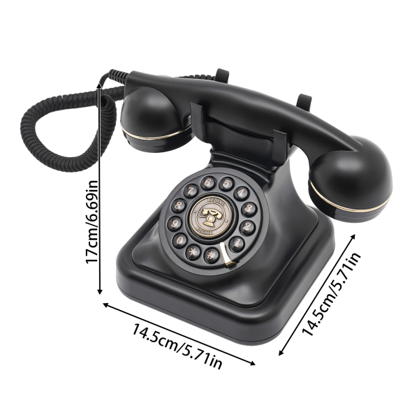 CNCEST Schnurgebundenes Telefon Schnurwahltelefon Klassisches Schnurgebundenes Tischtelefon
