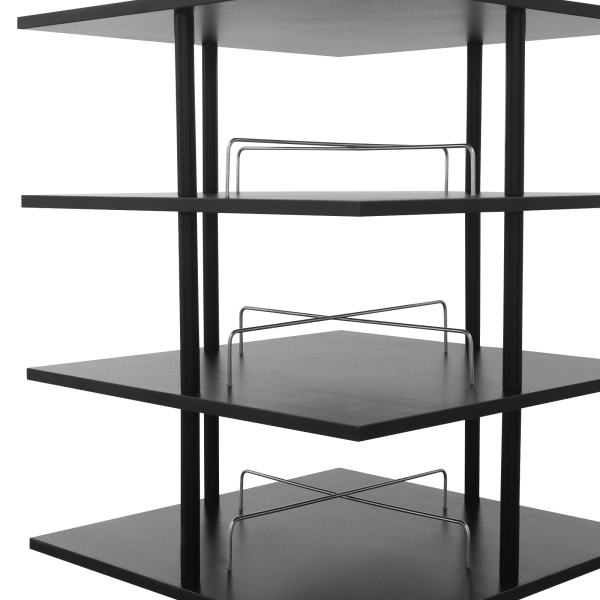 6-stöckiges mehrstöckiges Schuhregal, drehbares Schuhregal, Schuhregal – Schwarz 6-stöckiges mehrstöckiges Schuhregal, drehbares Schuhregal, Schuhregal – Schwarz