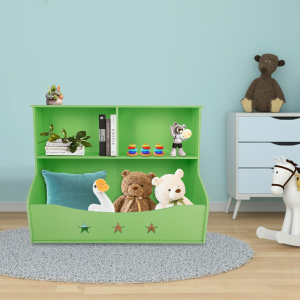 CNCEST Kinderregal, Aufbewahrungsregal Bücherregal, Zeitungsständer 