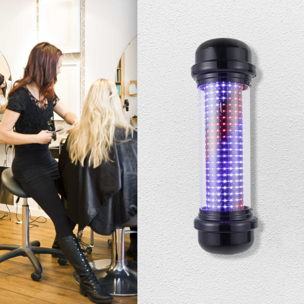 LED-Friseursalonlampe, 28,74 Zoll hohe, drehbare Friseursalon-Mastleuchte