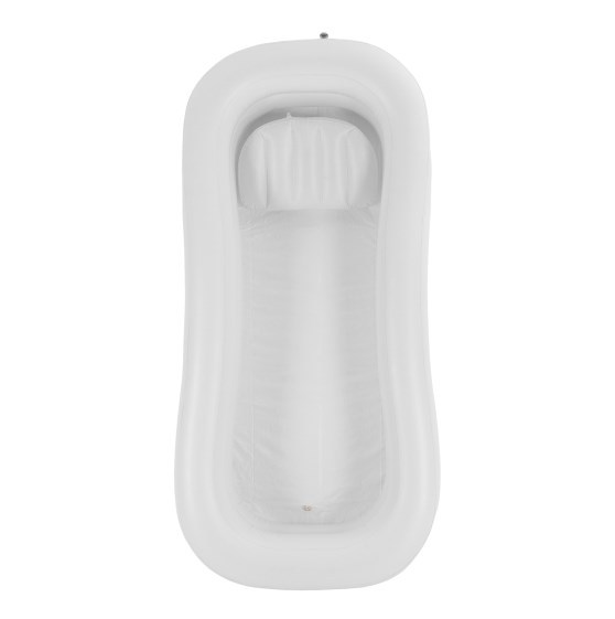 Tragbare aufblasbare Badewanne für Erwachsene, PVC-Badewanne, für Erwachsene, weiß