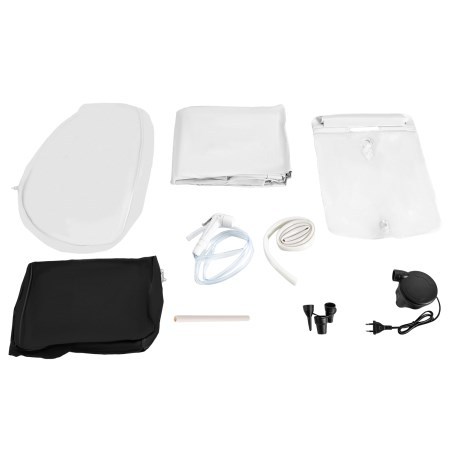 Tragbare aufblasbare Badewanne für Erwachsene, PVC-Badewanne, für Erwachsene, weiß
