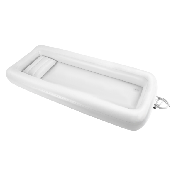 Medizinisches aufblasbares Duschset, aufblasbare PVC-Badewanne für Erwachsene, tragbares Duschsystem im Bett mit Luftpumpe