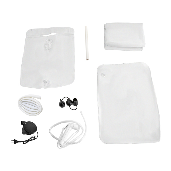 Medizinisches aufblasbares Duschset, aufblasbare PVC-Badewanne für Erwachsene, tragbares Duschsystem im Bett mit Luftpumpe