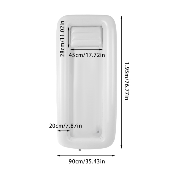 Medizinisches aufblasbares Duschset, aufblasbare PVC-Badewanne für Erwachsene, tragbares Duschsystem im Bett mit Luftpumpe