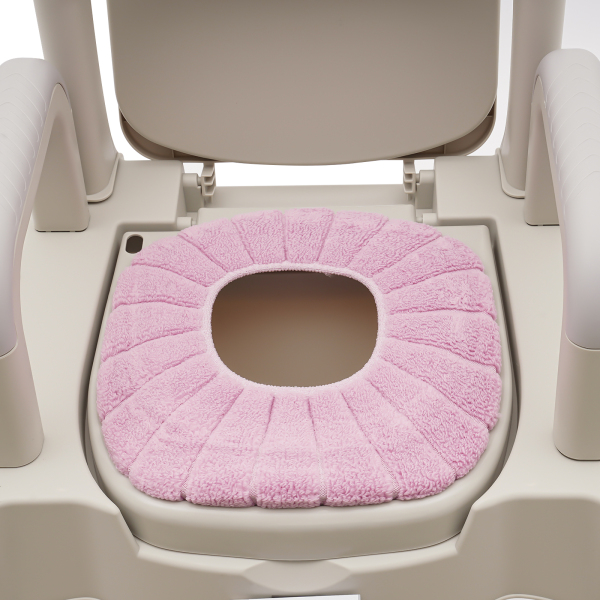 Nachttisch-Toilettenstuhl, tragbarer Toilettenstuhl, höhenverstellbare Toilettentoilette für den Heimgebrauch