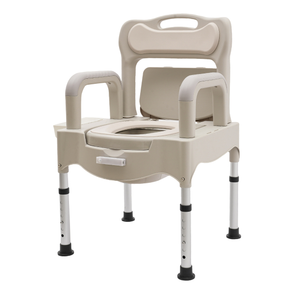 Nachttisch-Toilettenstuhl, tragbarer Toilettenstuhl, höhenverstellbare Toilettentoilette für den Heimgebrauch Nachttisch-Toilettenstuhl, tragbarer Toilettenstuhl, höhenverstellbare Toilettentoilette für den Heimgebrauch