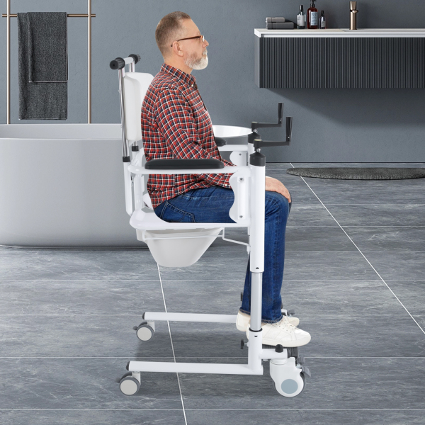 Rollstuhl mit Lift zum Patiententransfer, Patiententransferstuhl für zu Hause (manuelles Modell)