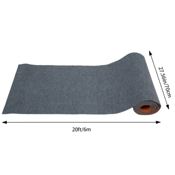 70 cm * 6 m rutschfeste Bodenmatte, umweltfreundlich und geruchlos, aus TPR, Polyester, Eschennadelstreifen
