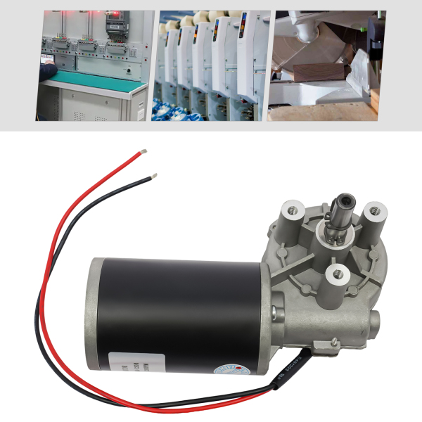 Gleichstrommotor, Gleichstrom-Getriebemotor, elektrischer Getriebemotor, 60 W, 12 V