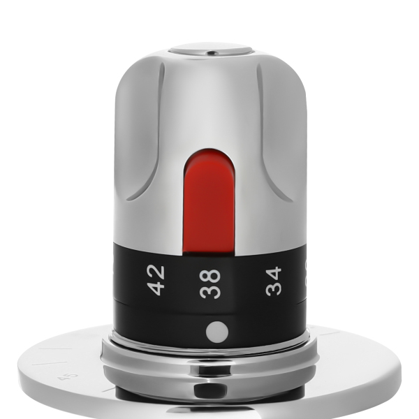 G1/2 Zoll Badezimmer-Eckventil, massives Kupfer, Silber, Dreiwege-Duschen-Umschaltventil, manuelles Duschen-Thermostat-Mischventil