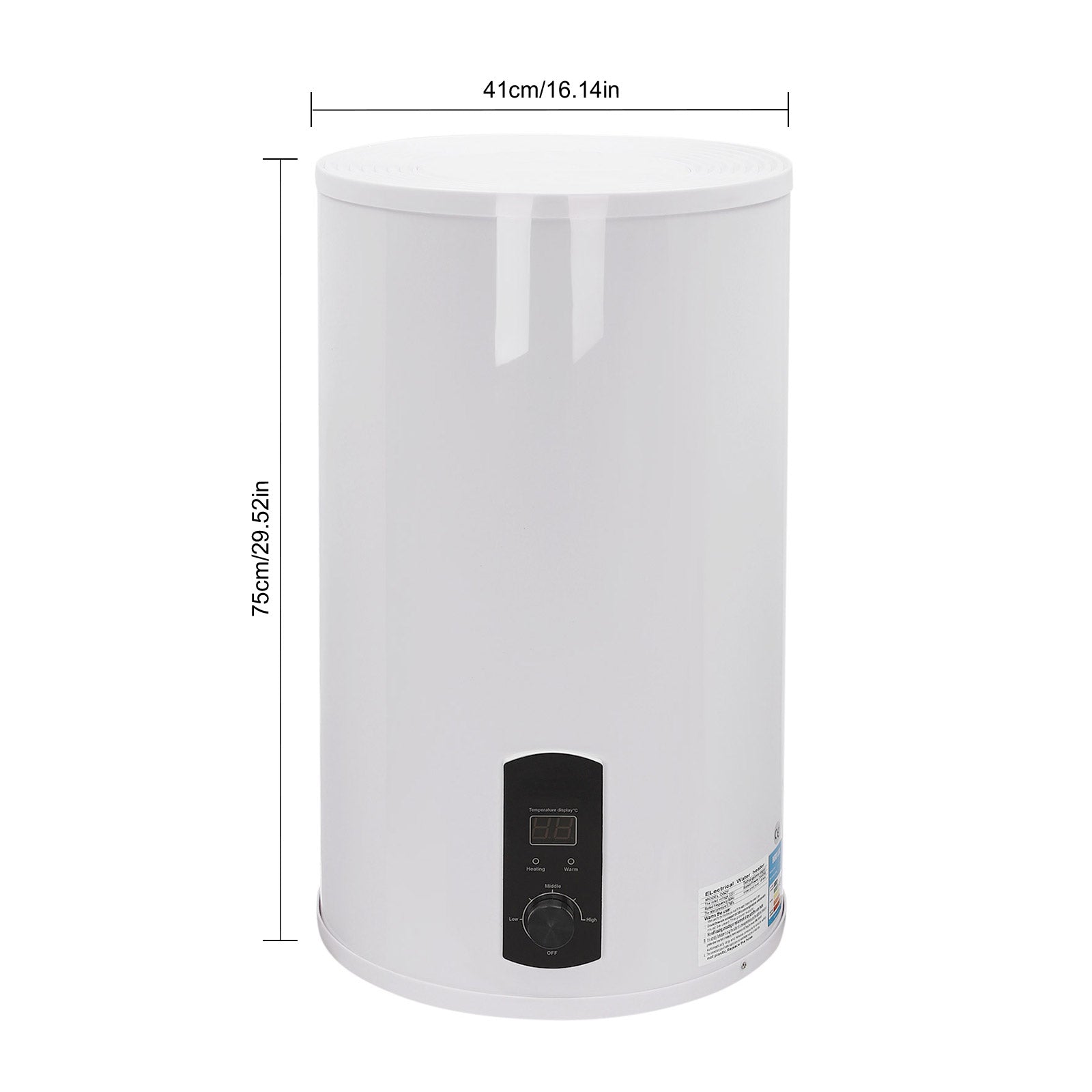 50L/80/100/120L 2KW 220V Elektroboiler Elektrospeicher Warmwasserbreiter mit Handbrause
