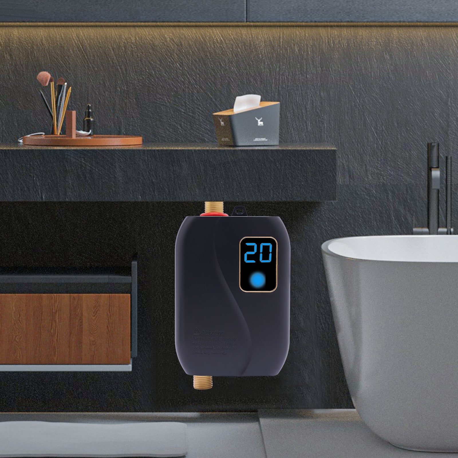 Durchlauferhitzer Warmwasser Elektro Dusche Tankless Heizung Bad Küche Durchlauferhitzer