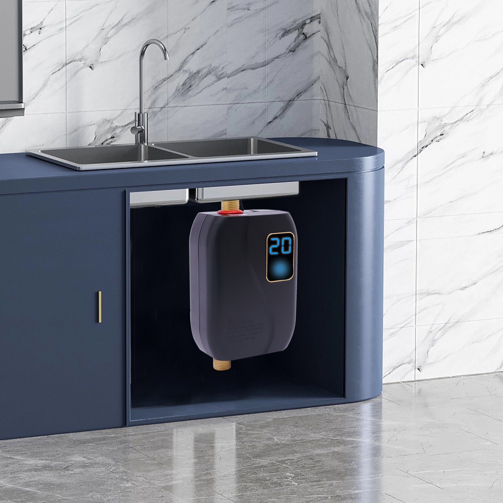 Durchlauferhitzer Warmwasser Elektro Dusche Tankless Heizung Bad Küche Durchlauferhitzer
