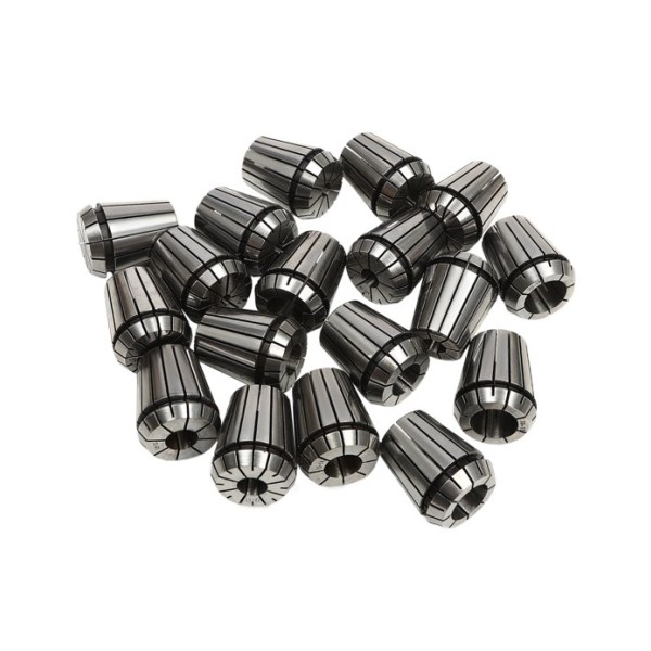 Set mit 18 ER32-Spannzangen, 2 – 20 mm, ER32-Schraubenschlüssel, MT3-Schaft, mit Tragetasche aus Aluminiumlegierung, Graviermaschine