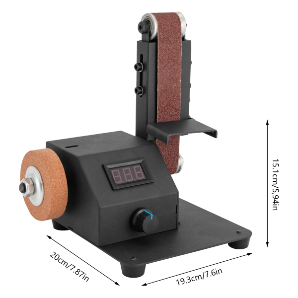 CNCEST Elektrischer Mini-Bandschleifer Elektrischer Bandschleifer Schärfbandschleifer