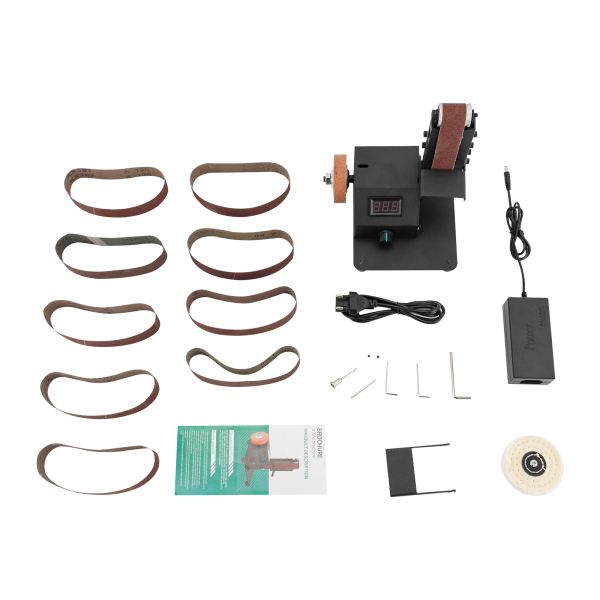 CNCEST Elektrischer Mini-Bandschleifer Elektrischer Bandschleifer Schärfbandschleifer