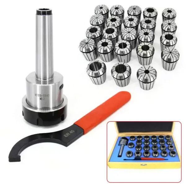 Spannzangenfutter Spannzangen MK3 + ER40 Satz 23Stck Spannzangenfutter Spannzangen MK3 + ER40 Satz 23Stck