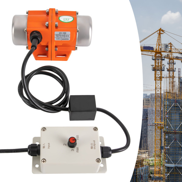 CNCEST Vibrationsmotor mit Drehzahlregler, elektrischer Vibrationsmotor, Industriemotor CNCEST Vibrationsmotor mit Drehzahlregler, elektrischer Vibrationsmotor, Industriemotor