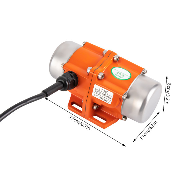 CNCEST Vibrationsmotor mit Drehzahlregler, elektrischer Vibrationsmotor, Industriemotor