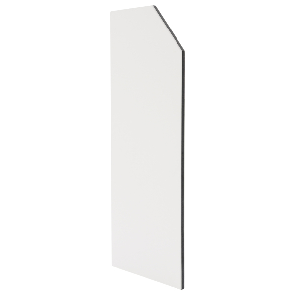 Urinal-Toilettentrennwand, wandmontierte Urinal-Trennwand für Männer, Urinal-Trennwand – abgeschrägt, hellgrau