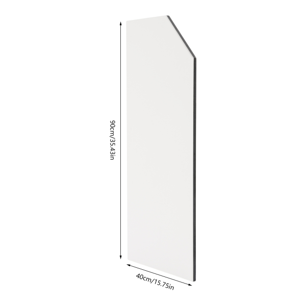 Urinal-Toilettentrennwand, wandmontierte Urinal-Trennwand für Männer, Urinal-Trennwand – abgeschrägt, hellgrau