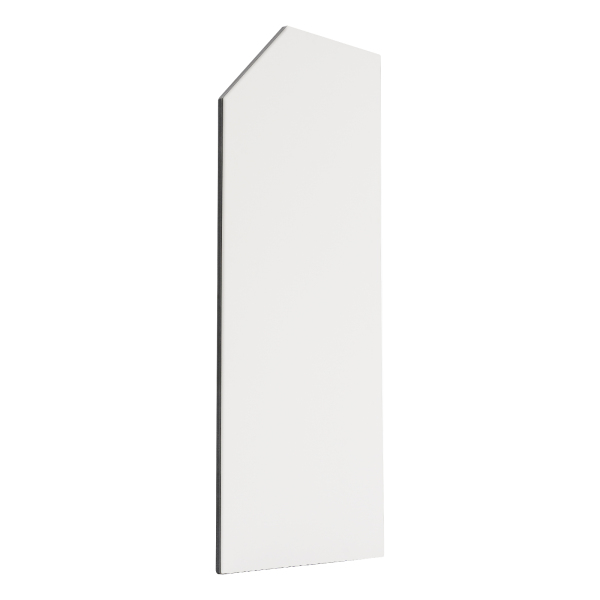Urinal-Toilettentrennwand, wandmontierte Urinal-Trennwand für Männer, Urinal-Trennwand – abgeschrägt, hellgrau