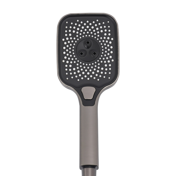 Thermostatisches 4-Wege-Duschset, Duschköpfe mit Handbrause, Hochdruck-Wasserpistole, höhenverstellbare Duschkombination