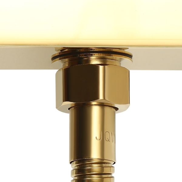 Badewannenarmatur mit Handbrause, Brauseschlauch und Brausehalterung, Wasserfall-Wandmischbatterie (Gold)