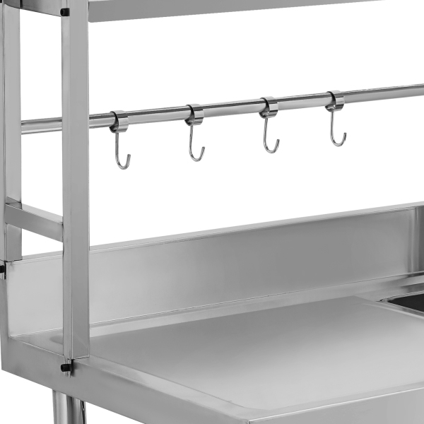 Edelstahl-Spülen-Set, Gewerbe-Spülen-Set, Edelstahl-Küchenspüle – Rechts Edelstahl-Spülen-Set, Gewerbe-Spülen-Set, Edelstahl-Küchenspüle – Rechts