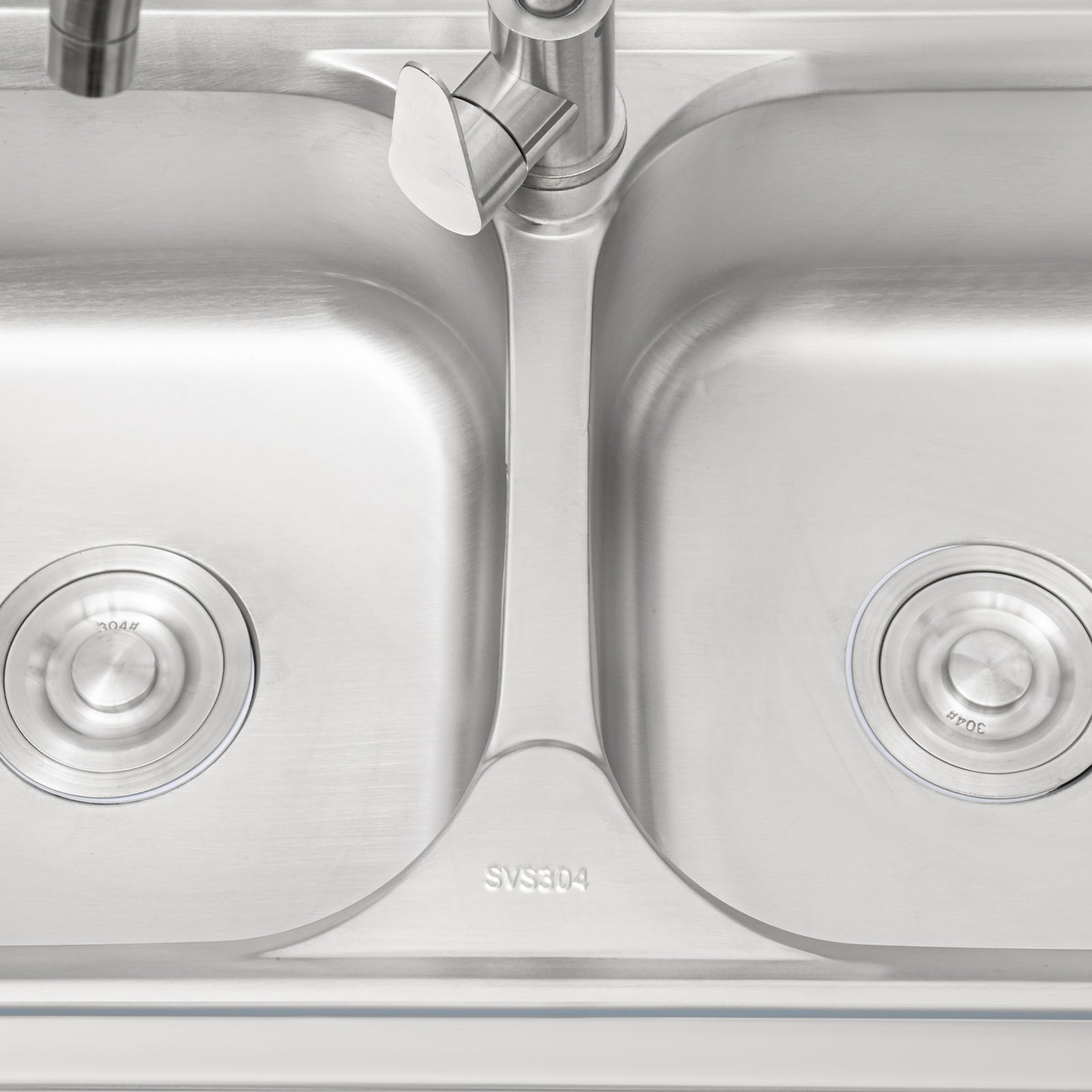 Spülbecken Küchenspüle mit Doppelbecken Commercial Komplettspüle Doppelwaschbecken Freistehendes aus Edelstahl Spülbecken Küchenspüle mit Doppelbecken Commercial Komplettspüle Doppelwaschbecken Freistehendes aus Edelstahl