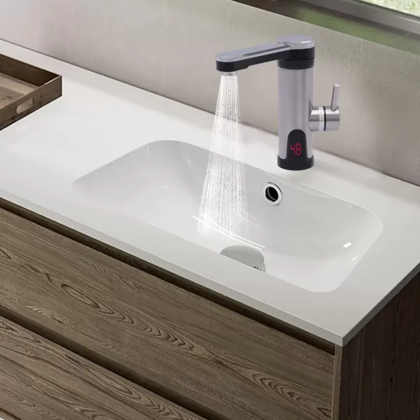 3300W Elektrischer Wasserhahn Elektrischer Warmwasserhahn Tankloser Warmwasserbereiter Edelstahl Küchenarmatur 3300W Elektrischer Wasserhahn Elektrischer Warmwasserhahn Tankloser Warmwasserbereiter Edelstahl Küchenarmatur