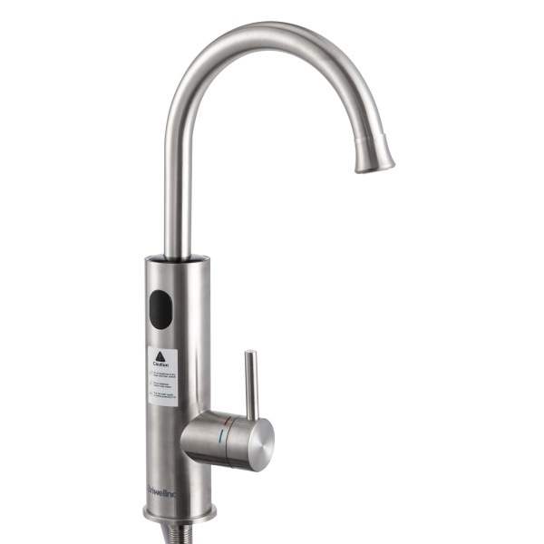 CNCEST Elektrisch beheizbarer Wasserhahn, Elektrischer Wasserhahn mit Temperaturanzeige, Küchenarmatur aus Edelstahl CNCEST Elektrisch beheizbarer Wasserhahn, Elektrischer Wasserhahn mit Temperaturanzeige, Küchenarmatur aus Edelstahl