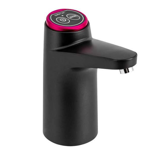 Wasserflaschenpumpe, USB-Ladegerät automatische Trinkwasserpumpe, für Zuhause Büro Küche Küche Camping, Schwarz
