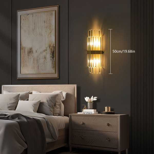 CNCEST Goldene Wandlampe, Goldene Wandleuchte, Luxuriöse Wandlampe für Innenräume