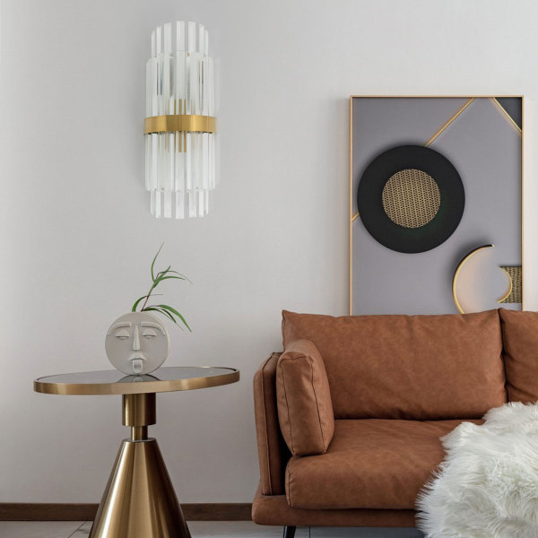 CNCEST Goldene Wandlampe, Goldene Wandleuchte, Luxuriöse Wandlampe für Innenräume