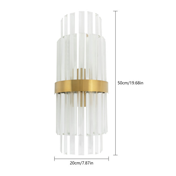 CNCEST Goldene Wandlampe, Goldene Wandleuchte, Luxuriöse Wandlampe für Innenräume