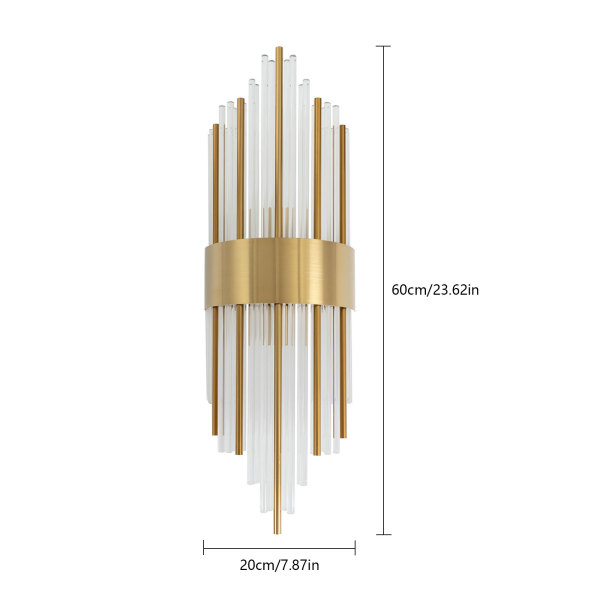 Luxuriöse Wandleuchte für Innenräume, für Schlafzimmer, Wohnzimmer, Küchen, Nachttische usw. Golden