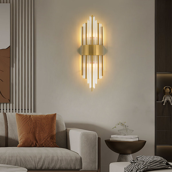 Luxuriöse Wandleuchte für Innenräume, für Schlafzimmer, Wohnzimmer, Küchen, Nachttische usw. Golden
