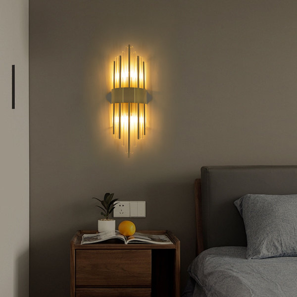 Luxuriöse Wandleuchte für Innenräume, für Schlafzimmer, Wohnzimmer, Küchen, Nachttische usw. Golden