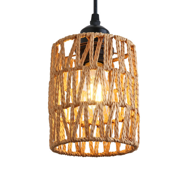 Esszimmer-Kronleuchter, Deckenleuchten, Geflochtene Pendelleuchten, Verstellbare Höhe: 0-134.62cm, 220V, 60W
