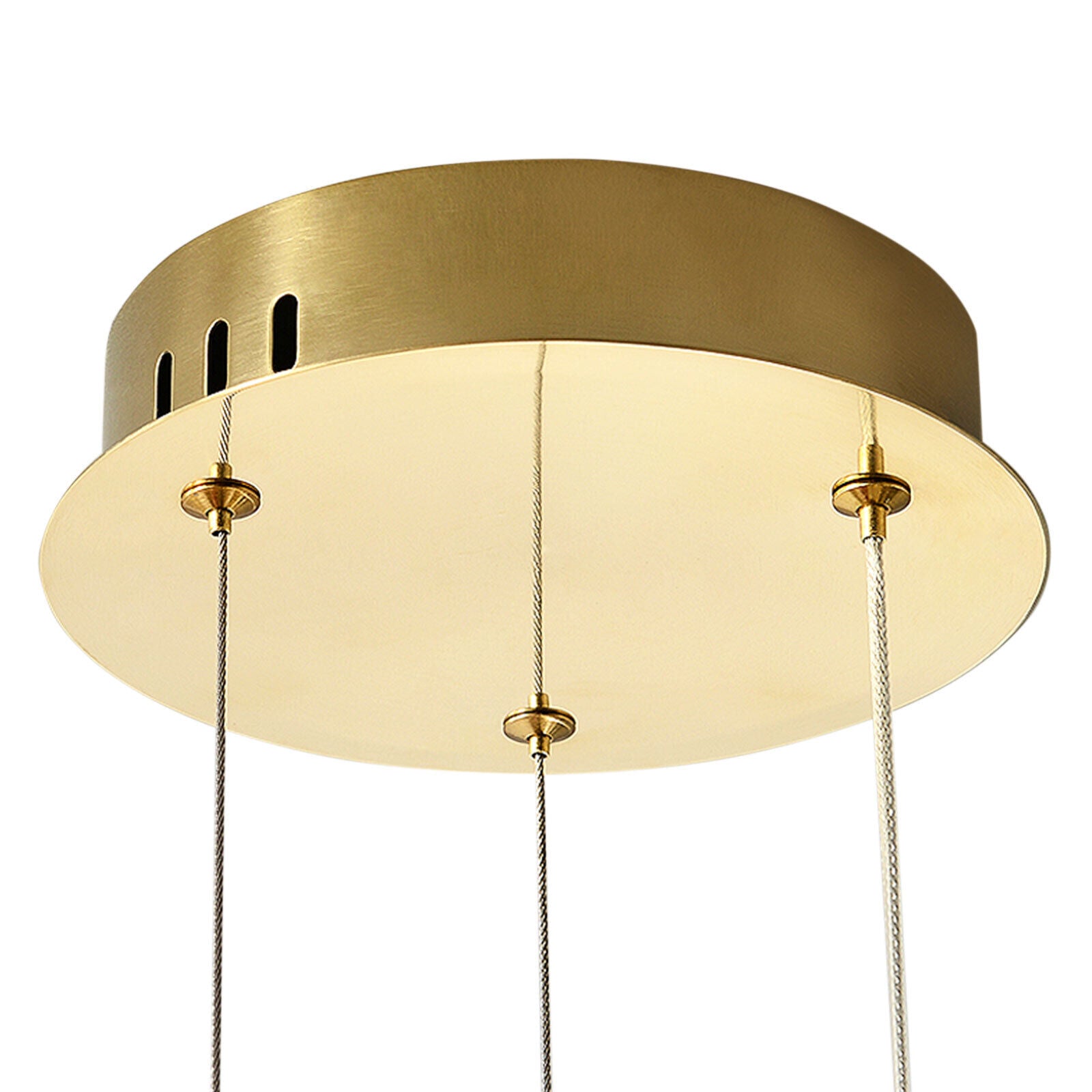 Moderne Kristall Kronleuchter Gold LED Deckenleuchte, Rund Esszimmer , Ring Wohnzimmer Kronleuchter [Energieklasse A+]