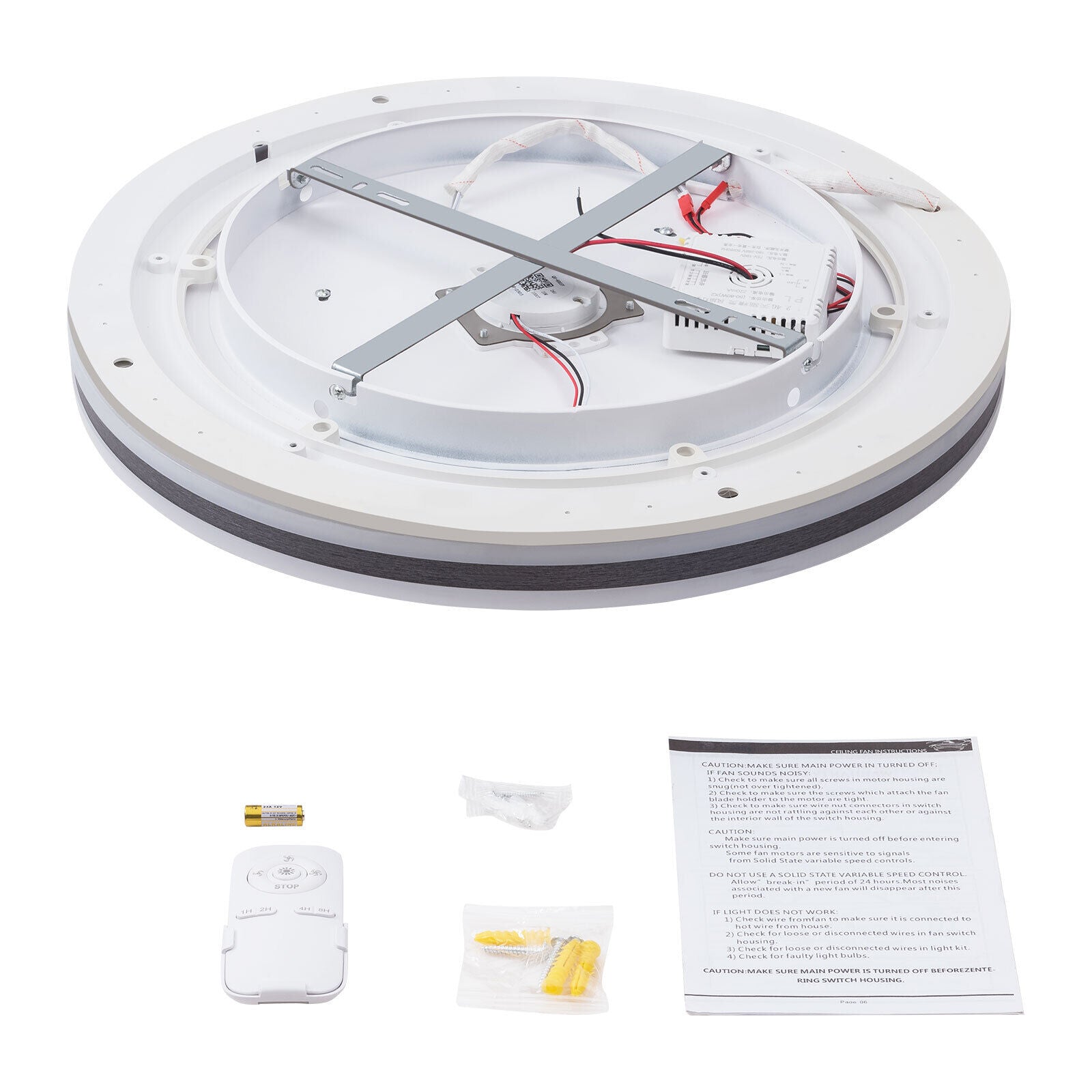 Deckenventilator LED Ventilator Lüfter Deckenlampe Beleuchtung + Fernbedienung