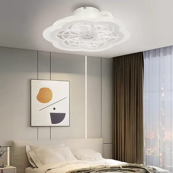 Modern Deckenventilator mit Beleuchtung und Fernbedienung, Leise LED mit Timer, Windgeschwindigkeit und Farbtemperatur Einstellbar, 90 W Deckenleuchte