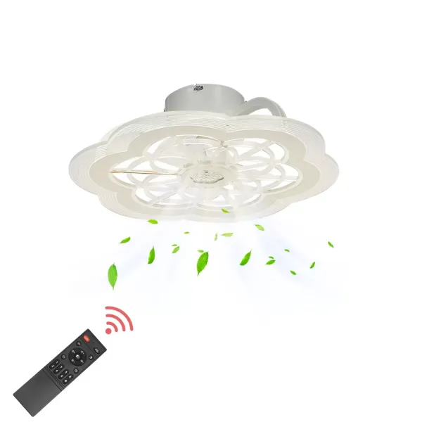Modern Deckenventilator mit Beleuchtung und Fernbedienung, Leise LED mit Timer, Windgeschwindigkeit und Farbtemperatur Einstellbar, 90 W Deckenleuchte